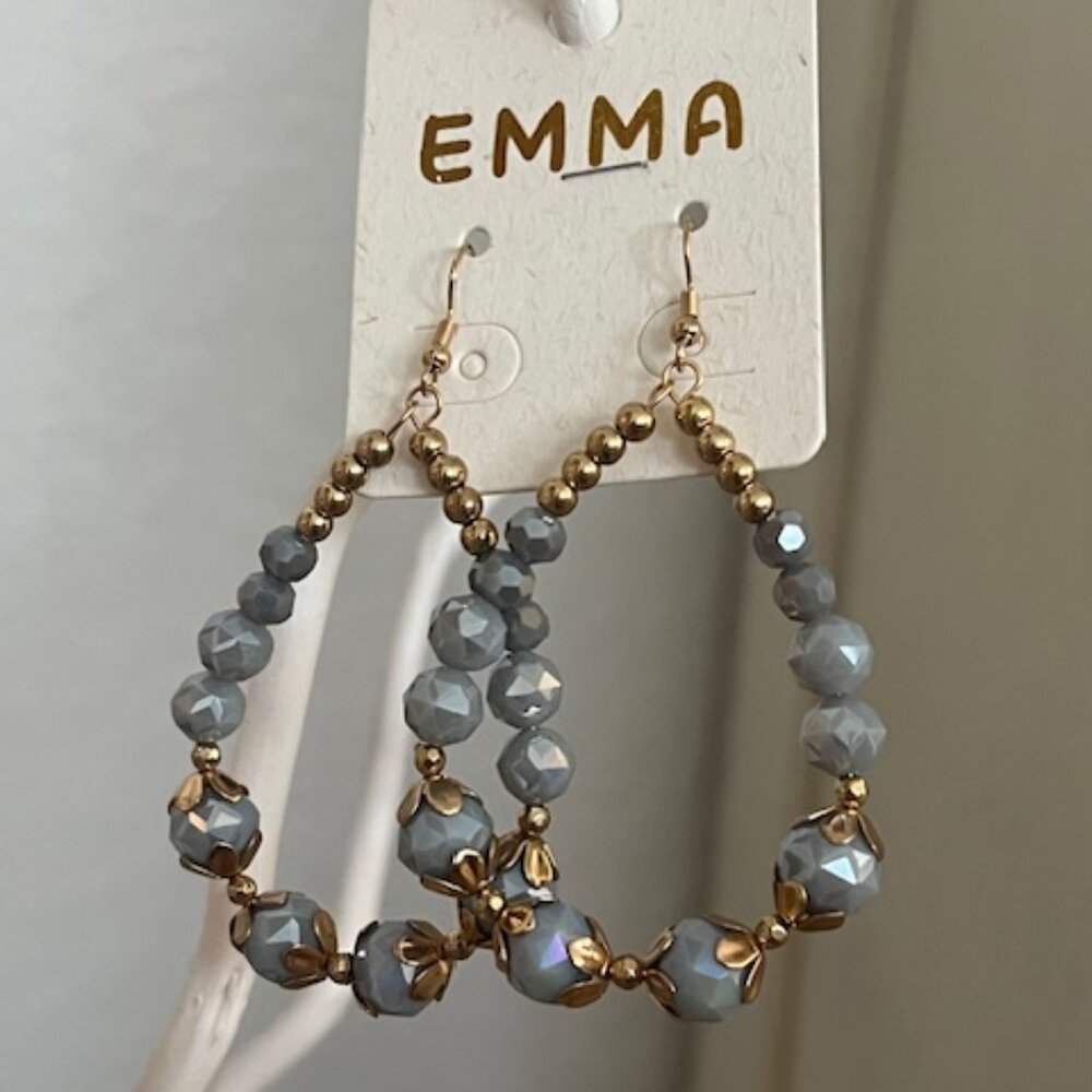 ⚡ 3 for $15  Beaded Tear Drop Earrings - NWOT